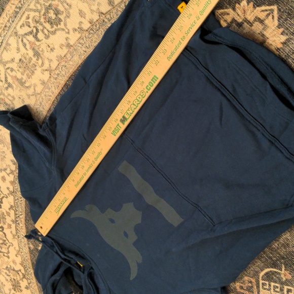 Under Armour Men's Medium Project Rock Hoodie Shirt Navy Blue - Picture 8 of 9